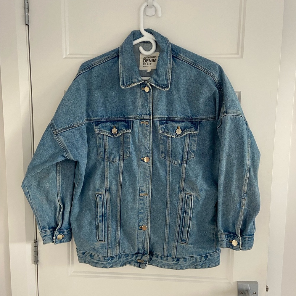 Zara oversized jeans jacket